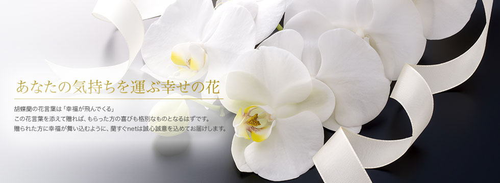 蘭すぐ.netは「あなたの気持ちを運ぶ幸せの花」をお届けします。